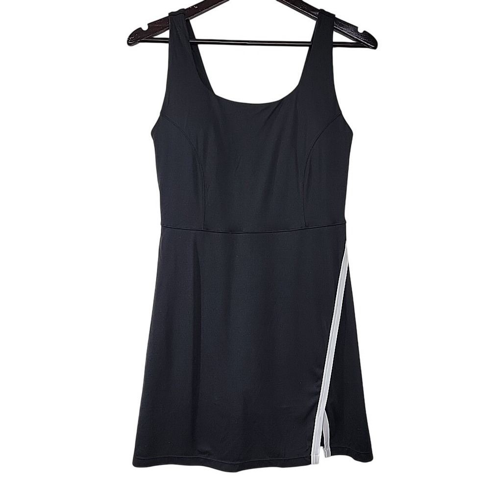 Member's Mark active Tank Dress Womens Medium Black Built In Shorts Padded Bra